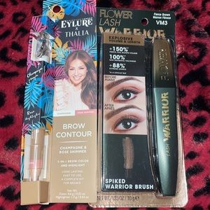 Flower Beauty Lash Warrior Mascara - Fierce Brown and Thalia brown contour